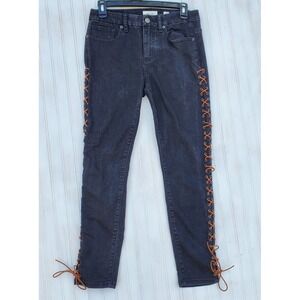 Miss Me Jeans‎ Women Sz 27 (28x26 Actual) Signature Skinny Leather Sides